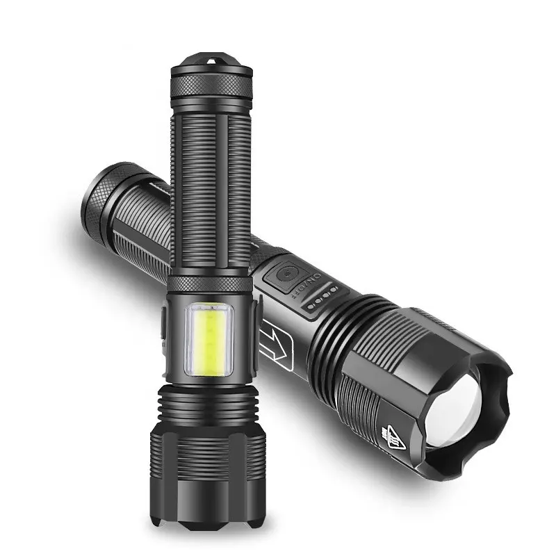 Best Seller High Lumens Handy Compact Outdoor Waterproof USB-C Rechargeable Flashlight 5 Modes Handheld XHP50 Torch