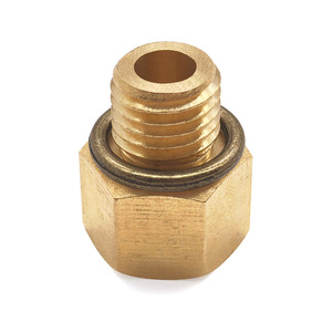 M12X1.5 To 1/8 Npt Brass Adapter Straight Connector Conversion Screw With <b>Washer</b> Universal Hydraulic Tool Accessory - Product Image 2