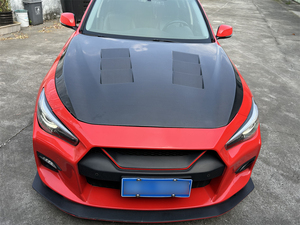 Capot d'évent de capot moteur avant en Fiber de carbone pour Infiniti Q50 2014-<span class=keywords><strong>2023</strong></span> - Product Image 6