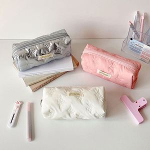 Bolsa de Cosméticos Rosa Grande y Linda con Cierre de Cremallera, Organizador Multifuncional para Útiles Escolares, Regalos Promocionales para Niños - Product Image 4