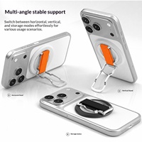 Nouveau support magnétique pour téléphone en silicone liquide, multifonctionnel, en alliage d'aluminium, support de téléphone portable portable