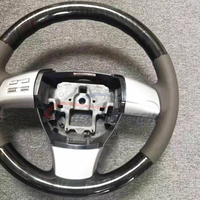 Roda kemudi serat karbon asli, cocok untuk Mazda 3 6 rx8 mx5