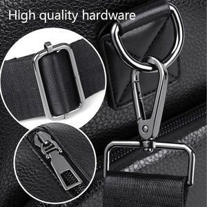 Tas jinjing saku basah kulit PU kualitas tinggi tas perjalanan tas ransel duffel tahan air Overnight weekender kebugaran desainer Bisnis - Product Image 3