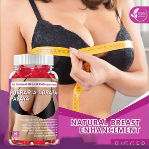 Gummies de Vitamines Naturelles ODM/OEM pour l'Amélioration et le Raffermissement des Seins avec Enzyme de Papaye : Augmentent la Taille et Favorisent le Développement Mammaire - Product Image 1