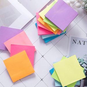 Offre Spéciale – Blocs-notes autocollants colorés, déchirables à la main, réutilisables, pour indexation de bureau, personnalisables - Product Image 1