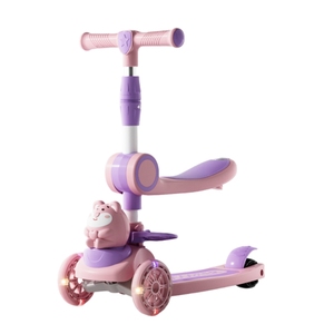 Scooter <span class=keywords><strong>Infantil</strong></span> de <span class=keywords><strong>3</strong></span> <span class=keywords><strong>Ruedas</strong></span>, Moderno y Lujoso, con Luces, Plegable, Juguete para Niños - Product Image 1