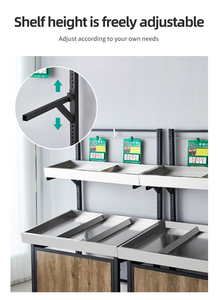 Estante Metálico de Varios Niveles para Exhibición de Frutas y Verduras, Exhibidor de Productos para Supermercados, Tiendas de Comestibles y Mercados - Product Image 5