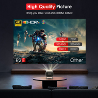 Mini projecteur LED Linux 1080P 350 ANSI FHD HIFI STEREO WiFi Projecteur intelligent Home cinéma Netflix Officiellement sous licence Pliable