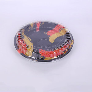 Caja Redonda Rígida de Plástico Desechable para <span class=keywords><strong>Sushi</strong></span> para Llevar, Ecológica y Biodegradable, Contenedor de Alimentos Personalizable - Product Image 4