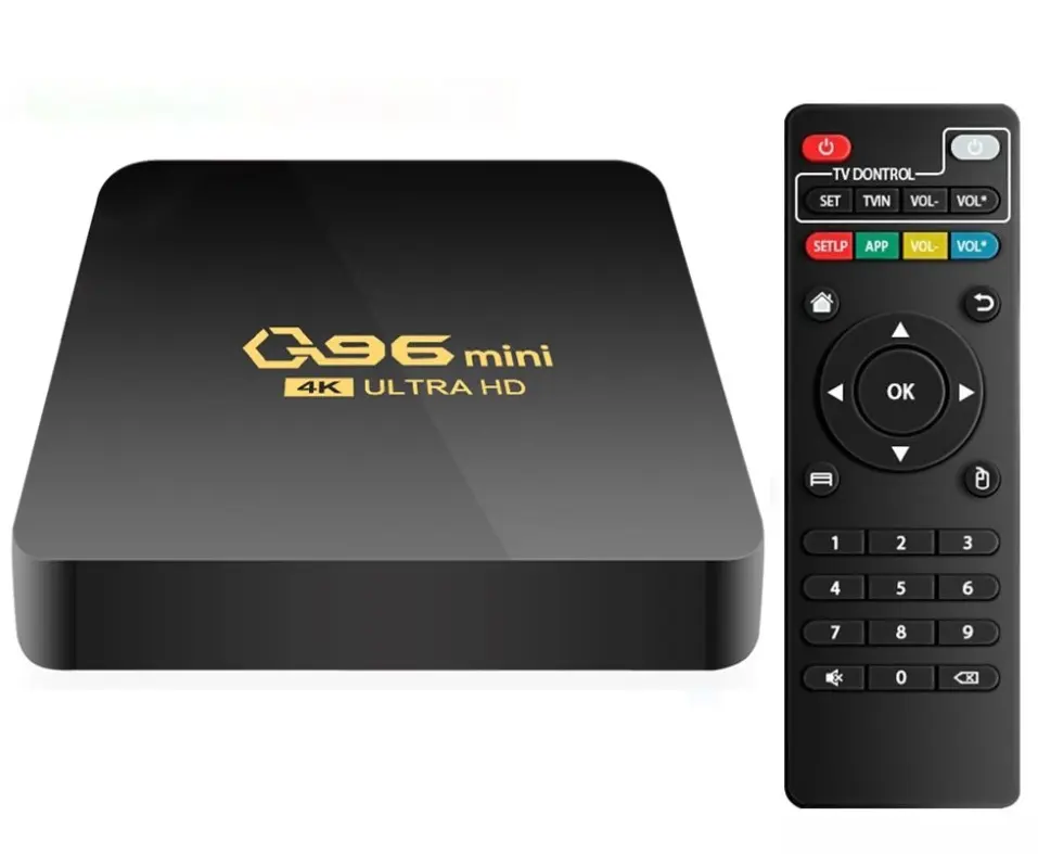 Cheap Factory Set Top Box Iptv Q96 mini S905 set-top box digital hd smart x96Q h96 max plus 4K 2.4G WIFI TV box Android 10.0