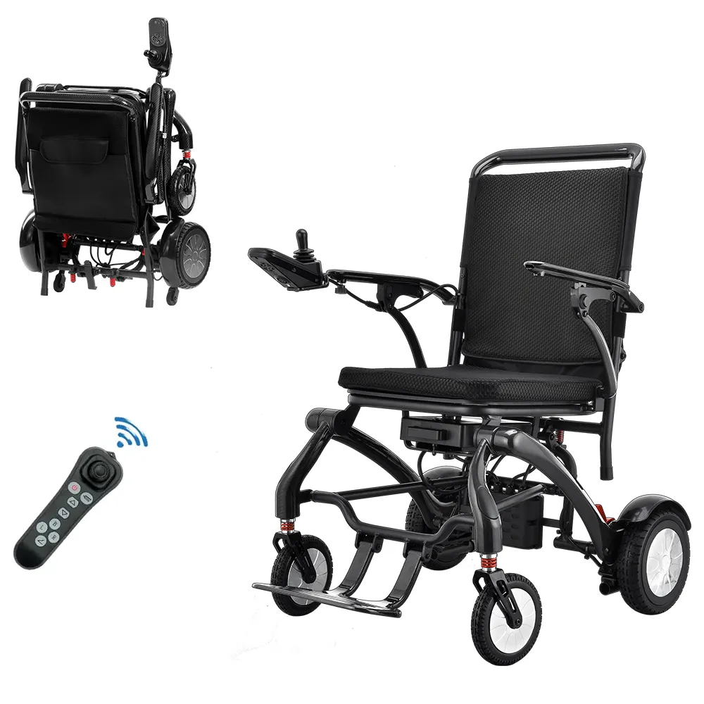 2024 BC-EA8002 Lightweight Carbon Fiber Wheelchair Electric Wheelchair Motor Comfortable Ride