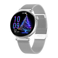 Hermoso Reloj Inteligente de Salud para Mujer ET491, Pantalla a Color AMOLED HD de 1.32'', Monitor de Frecuencia Cardíaca, Rastreador de Actividad Física, ECG con Función de Llamada
