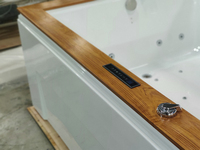 Luxe Haute Qualité Pompe À Eau Spa Baignoire Blanc Acrylique Luxe Jakuzi Jet Whirlpool Massage Hydro Spa Intérieur Moderne Autoportant