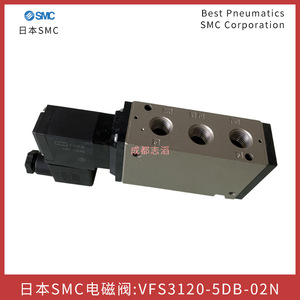 วาล์วแม่เหล็กไฟฟ้าเอสเอ็มซี รุ่น Vfs3120-5db-02n แบบ 5 ทาง สำหรับควบคุมด้วยลม - Product Image 2