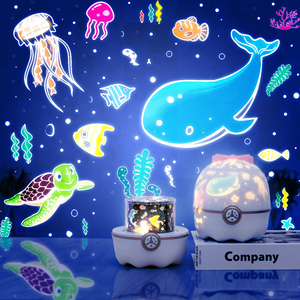 Đèn chiếu sao LED hiện đại, dễ thương, hình nơ, 12 chủ đề, xoay được, tạo không khí, USB, trang trí phòng ngủ trẻ em, quà tặng - Product Image 4