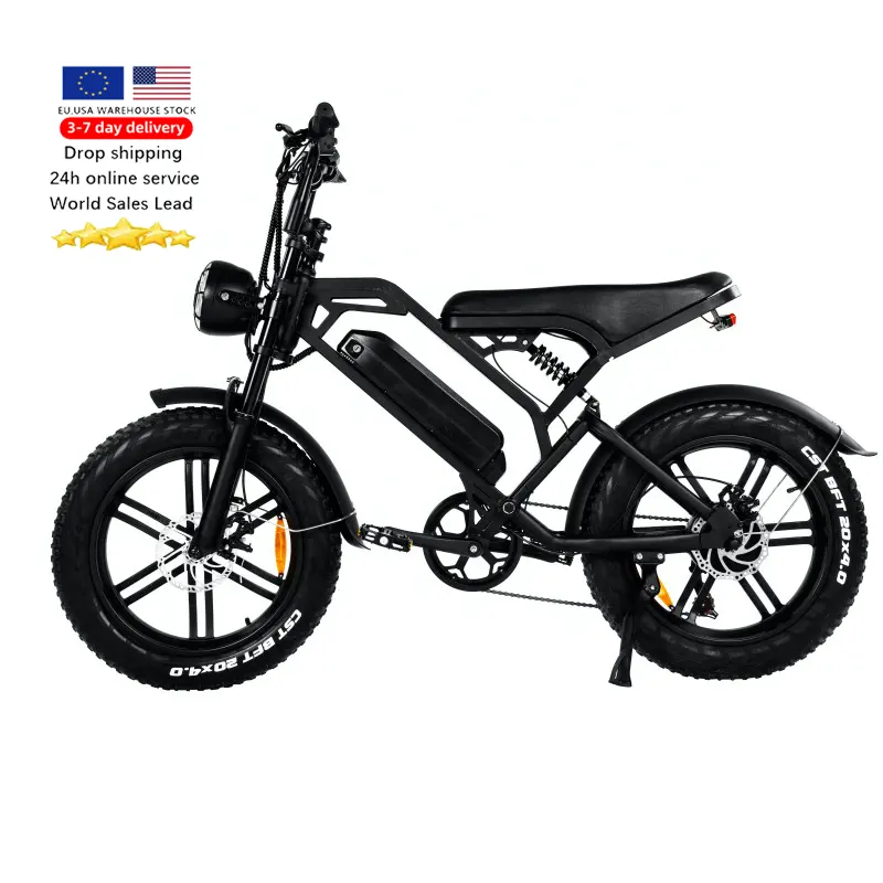 Eu Warehouse Fat Tire Bicicleta eléctrica 20 pulgadas ENGOO V20 E Bike Precio 750W 1000W Motor 15ah Batería Bicicleta eléctrica