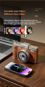 กล้องถ่ายรูป Sourcingark Shake 4K CMOS Retro Thrift รุ่นวินเทจยุค 2000 ขนาด 3 นิ้ว พร้อมไฟแฟลช LED ความละเอียด 64MP ซูม 16 เท่า รุ่น M11 - Product Image 6
