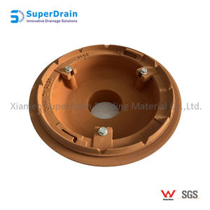 <span class=keywords><strong>Corps</strong></span> en fonte revêtue haute résistance avec pince de fixation à membrane combinée, protection contre les graviers et drain de toit à profil bas en polydôme - Product Image 2