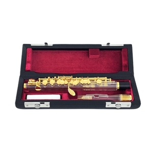 MORESKY <b>Piccolo</b> C Key Cupronickel Half-size <b>Flute</b> Gold Plated Body Material Transparent ABS Resin MPC-869 - Product Image 5