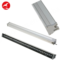 Control Dmx512 disponible aleación de aluminio Ip65 36W luz montada en la pared al aire libre Rgb luz de la arandela