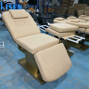 KISEN Professional Traditional Luxurious 3 Motors Adjustable Hospital Use Electric Massage Facial Cosmetic Beauty <b>Bed</b> Stainless - Product Image 2