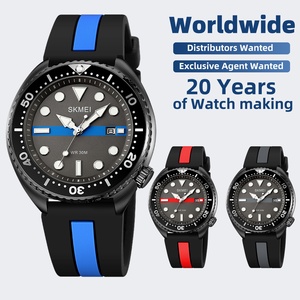 Reloj de Pulsera de Cuarzo Analógico para Hombre SKMEI 2007, Resistente al Agua 30 <span class=keywords><strong>ATM</strong></span>, Correa de Silicona, Función de Fecha, Reloj Deportivo y de Negocios - Product Image 1