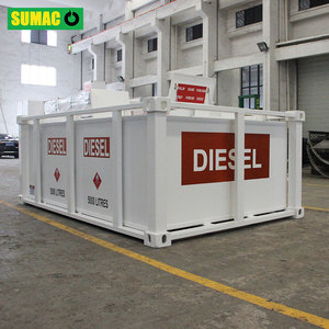SUMAC 5000L 17000L ถังเชื้อเพลิงด้านล่างผนังสองชั้น, 2000L ถังแก๊สโซลีนลูกบาศก์เหล็กกล้าคาร์บอนเก็บน้ำมันดีเซล142A - Product Image 3