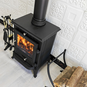 Nueva Estufa de Leña de Hierro Fundido, Estufas de Leña Antiguas, Calentadores de Leña, Chimeneas para Uso en Exteriores - Product Image 1