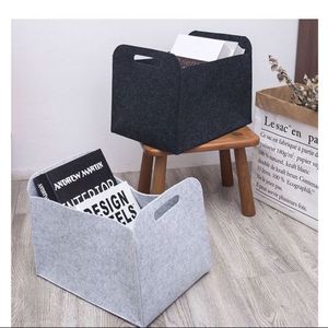 Caja de Almacenamiento de Ropa Plegable, Ligera, Rectangular, de Fieltro Ecológico, con Asa, Color Gris Claro, para Guardar Suéteres - Product Image 2
