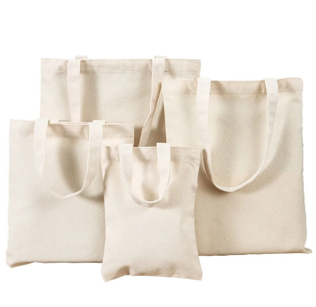 Black white hand shoulder tote custom shopping canvas bag