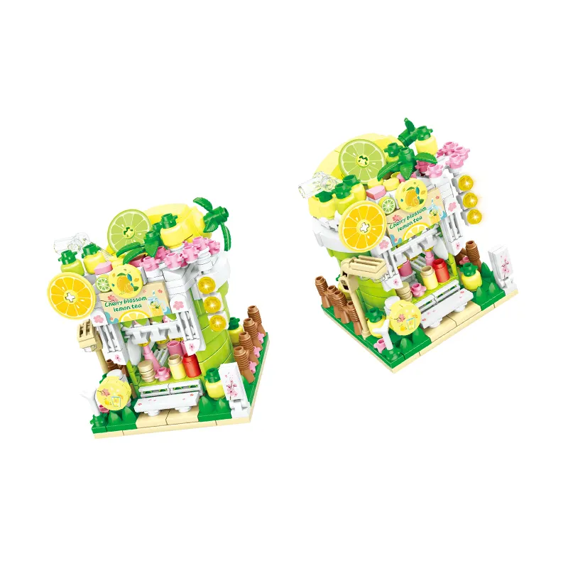 Intelligence toys little chef preschool pretend role playing toy Shop Girls Bricks Block House Chinese Cultural Puzzle Toys