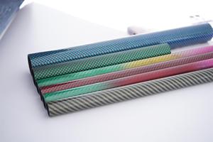 Carbon Fiber Colored Tube Custom Colors High Gloss For Decorative <b>Frames</b> Display Stands Anti Fade Smooth Surface Durable - Product Image 2