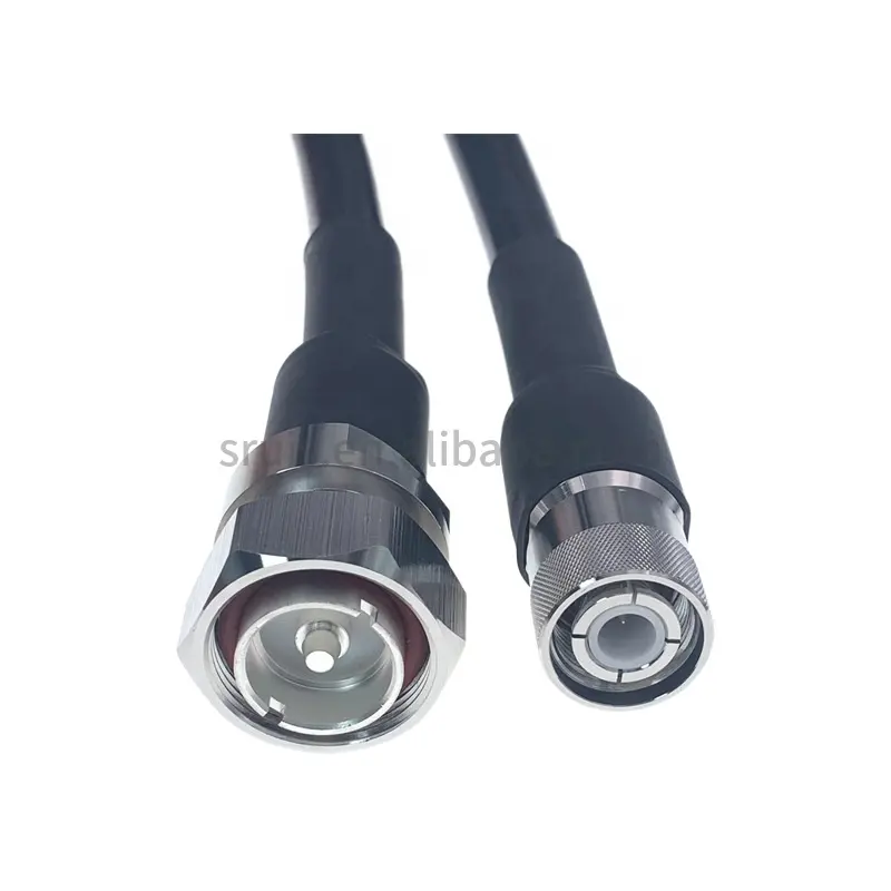 Nex10 male to 4.3-10 Mini Din Male Connector for 1/4''Superflexible Feeder Jumper Cable assembly length customized