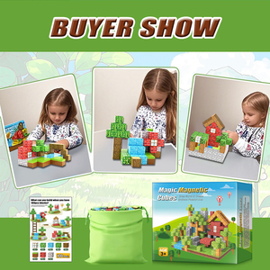 Set di Costruzioni Magnetiche Edizione <span class=keywords><strong>Mondo</strong></span> Minerario, <span class=keywords><strong>Giocattoli</strong></span> Educativi per Bambini e Bambine - Product Image 3