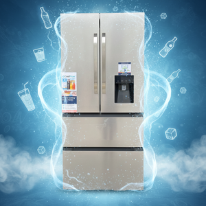 Refrigerador con Puerta Francesa, Cuerpo de Acero Inoxidable, 628L, 4 Puertas, Enfriamiento por Aire, Totalmente Libre de Escarcha, BLDC BCD-628 220 50/60HZ, Gran Capacidad - Product Image 1