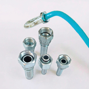 Raccord de tuyau hydraulique métrique en zinc forgé, connecteur femelle sertie, tête hexagonale NPT pour alimentation en eau - Product Image 2