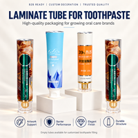 Tubes en aluminium et plastique pour dentifrice, emballages vides avec bouchon à vis, impression UV, logo personnalisé, 12,7-35 mm
