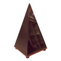 Acryl-LED-Pyramide mit Beleuchtung, Vierseitige Konische Desktop-Leuchtbox-Dekorationen