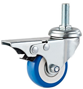 pvc wear resistant wheel double bearing caster wheel air cooler wheel hand cart universal wheel durable caster - Product Image 1