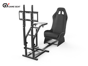 GY032B Soporte OEM una pantalla Simulador de carreras de conducción 3 pedales Simulador de coche Juego de PC Simulador de conducción - Product Image 2