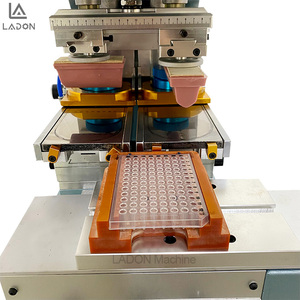 2 màu Pad máy in <span class=keywords><strong>Ink</strong></span> <span class=keywords><strong>cup</strong></span> khí nén tự động Pad máy in cho nhựa chai thủy tinh cap Golf Bóng Logo - Product Image 3