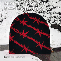 Bonnet de ski en acrylique personnalisable OEM, tendance, pour l'hiver, en matériaux recyclés, avec logo personnalisé, idéal pour les voyages et le sport