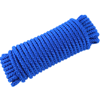 Corde en plastique tressée de corde de haute qualité PP utilisée dans les navires marins 8mm 10mm corde d'amarrage en polypropylène PP