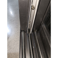 Portes et fenêtres en alliage d'aluminium à double vitrage Sécurité Fenêtres coulissantes horizontales résistantes aux tempêtes de grande qualité Preuve