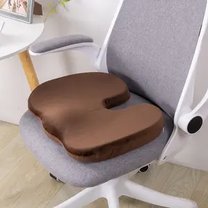 Cojín de asiento cómodo de espuma viscoelástica con logotipo personalizado de fábrica, cojín extraíble para silla Oem