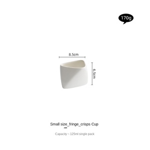Bol de cuisson en céramique créatif vaisselle d'hôtel <span class=keywords><strong>plat</strong></span> de collation <span class=keywords><strong>plat</strong></span> d'assaisonnement pour servir des frites de pommes de terre haie nourriture stéréo - Product Image 6