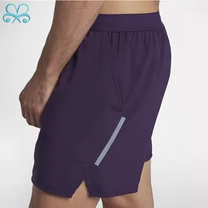 Shorts de academia forro a laser para corrida, ginástica e spandex com bordas reflexivas, 2021