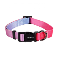 Collier pour chien en nylon réglable et personnalisable, style moderne, doux, avec logo personnalisé – Accessoires pour chien à motif uni moderne