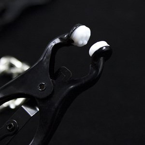 Estilo trébol japonés Unisex Metal cadena oscura erótico BDSM juguete sexual para adultos Brutal Bondage restricción cuerpo pezón abrazaderas - Product Image 5