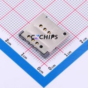 C7022-03 SIM Card Connector SMD Connector ( Body Max Height: 2.62mm )( Operating Temperature: -40℃~+85℃ ) - Product Image 1